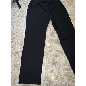 Eileen Fisher Washable Stretch Crepe Slim Ankle Pant Black QRTKO-P0696M Size M